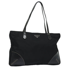 PRADA Shoulder Bag Nylon Black Auth 81109